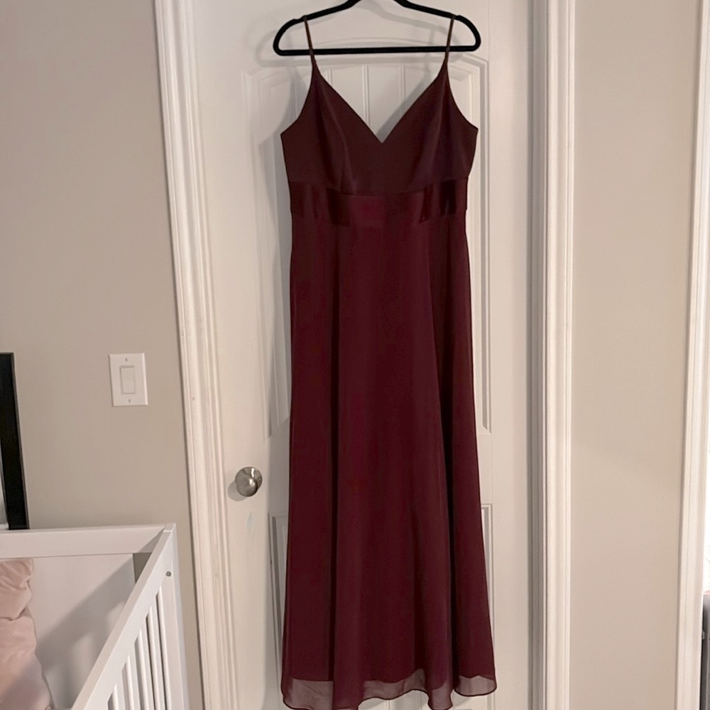 David’s Bridal Bridesmaid’s Dress (Wine)